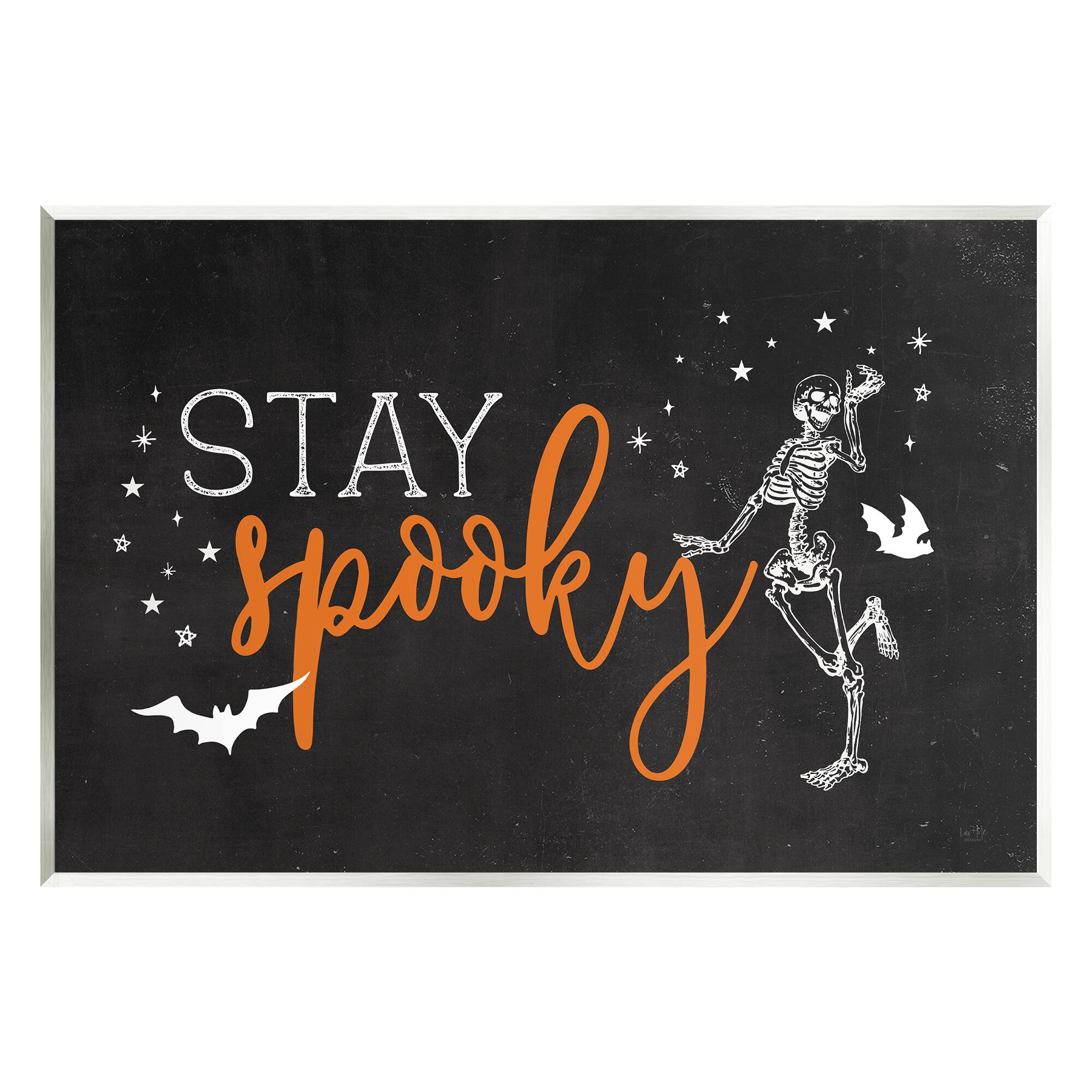Stupell Industries Stay Spooky Skeleton Wall Plaque Art